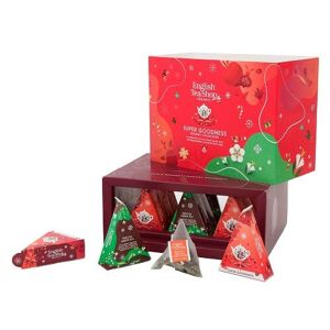 ENGLISH TEA SHOP Xmas Supergoodness Box 12 Piramidi Singole In 3 Sapori Bio