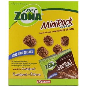 ENERZONA Minirock Snack Soia e Cioccolato Latte 40-30-30 5 Minipack