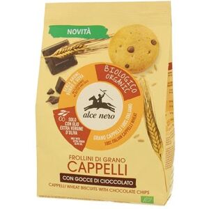 ALCE NERO Frollini Grano Cappelli Gocce Di Cioccolato Bio 250 g