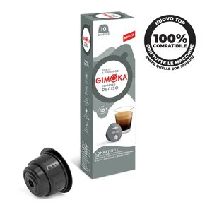 Gimoka 100 Capsule Deciso compatibili con sistema Caffitaly, Caffitaly Professional, Cafissimo, K-Fee System, Verismo by Starbucks