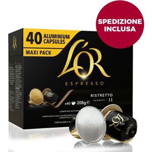 L'OR 200 Capsule Ristretto compatibili con sistema Nespresso®