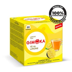 Gimoka 20 Capsule Te Limone compatibili con sistema Caffitaly