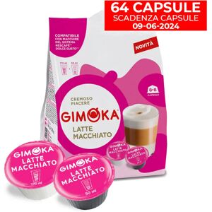 Gimoka 64 Capsule Latte Macchiato compatibili con sistema NESCAFÉ® Dolce Gusto®