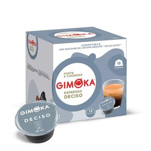 Gimoka 16 Capsule Deciso compatibili con sistema NESCAFÉ® Dolce Gusto®