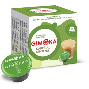 Gimoka 16 Capsule Caffè Al Ginseng compatibili con sistema NESCAFÉ® Dolce Gusto®