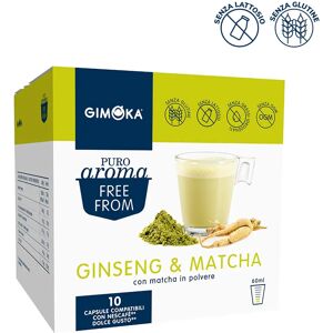 Gimoka 30 Capsule Ginseng & Matcha compatibili con sistema NESCAFÉ® Dolce Gusto®