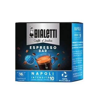 Bialetti 16 Capsule Napoli compatibili con sistema Mokespresso