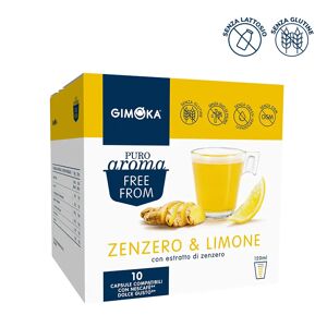 Gimoka 30 Capsule Zenzero E Limone Solubile compatibili con sistema NESCAFÉ® Dolce Gusto®