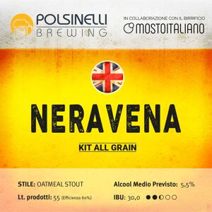 Polsinelli Kit all grain Neravena per 55 L – Oatmeal Stout