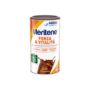 Nestle' it.spa(healthcare nu.) NESTLE MERITENE FORZA E VITALIT' POLVERE GUSTO CIOCCOLATO INTEGRATORE DI PROTEINE VITAMINE E MINERALI 270G