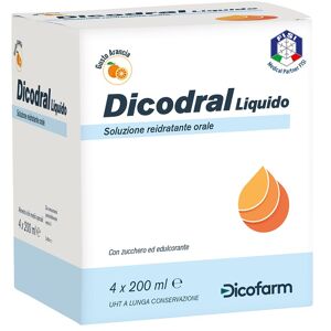 Dicofarm Spa Dicodral Liquido Soluzione Reidratante Orale 4 X 200 Ml