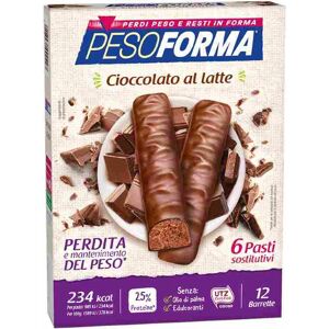 Pesoforma Barretta Cioccolato Al Latte 12 Pezzi