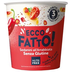 Nutrifree Ecco Fatto Sedanini Arrabbiata Pasta Senza Glutine 70g