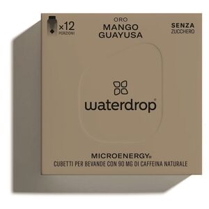 Waterdrop Microenergy Oro Mango Guayusa Guava 12 Cubetti