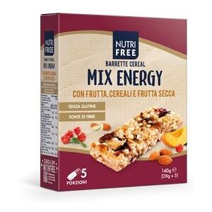 Nutrifree Barrette Cereal Mix Energy Senza Glutine 5 Porzioni