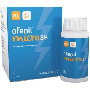 Piam Farmaceutici Spa Afenil Micro 3H - Microcompresse a Rilascio Ritardato per Fenilchetonuria - 440g (4 barattoli da 110g)