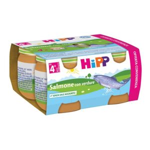 Hipp Italia Srl OMO HIPP Salmone/Verdure 4x80g