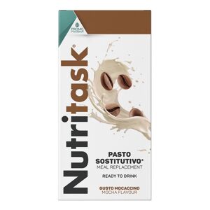 Promopharma Spa Nutritask - Pasto Sostitutivo Gusto Mocaccino 2 Pouch da 220g per una Nutrizione Equilibrata e Gustosa