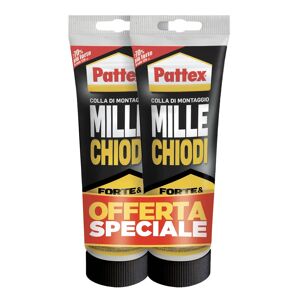 Pattex Colla per assemblare  Millechiodi Bipack 500 gr