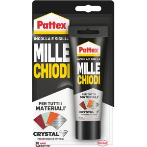 Pattex Colla per assemblare  MilleChiodi Crystal trasparente 90 gr