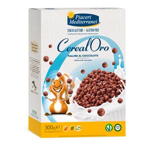 EUROSPITAL SpA Eufarma Linea Senza Glutine Piaceri Mediterranei Colazione Cerealoro Palline al Cioccolato 300 g