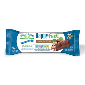 HAPPY FARM CO. Srl Happy Farm Alimenti senza Glutine Snack Happy Feel Dolcezze Cacao e Nocciole Monoporzione 30 g