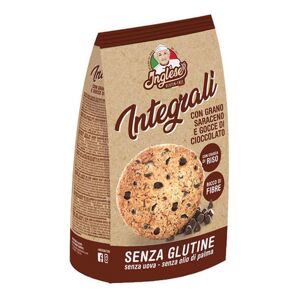 GAIA Srl Gaia Alimenti senza Glutine Inglese Gluten Free Integrali  I Saraceni Biscotti con Gocce di Cioccolato 150 g