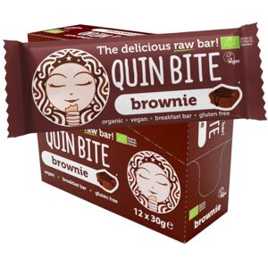 Quin Bite Barretta energetica crudista - brownie - bio - 12x30g