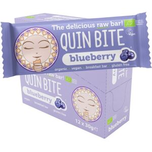 Quin Bite Barretta energetica crudista - mirtilli - bio - 12x30g