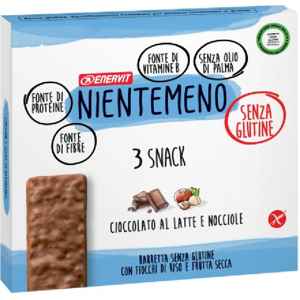 Enervit Nientemeno cioccolato al latte e nocciole 3 snack