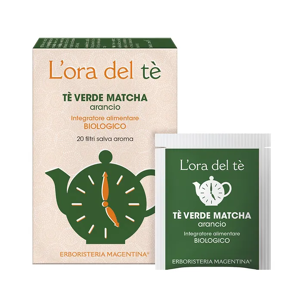 Magentina Té Verde Matcha Arancio Bio Erboristeria 20 filtri