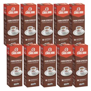 100 Capsule Caffitaly System Caffe' Cremespresso Pieno e Intenso