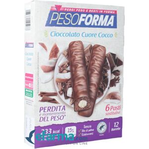 pesoforma barretta cuore cocco 6 pasti 12 x 31 g