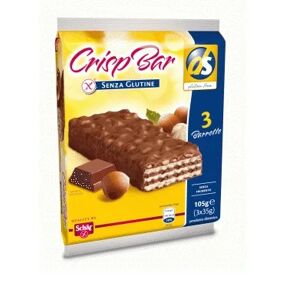 Schar Crisp Barr Wafers Senza Glutine Con Nocciole Riso Soffiato e Cioccolato al Latte 3x35 g