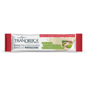 Tisanoreica Barretta Cioccolato Bianco e Pistacchio 35 gr