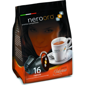 Nerooro Caffè  - Miscela Oro - 16 Capsule Compatibili Dolce Gusto Da 7g