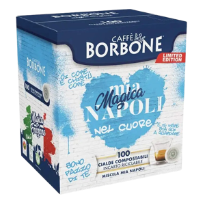 Caffè Borbone - Mia Magica Napoli - Box 100 Cialde Ese44 Da 7.2g - Limited Edition