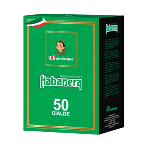 Passalacqua Caffè  Habanera - Gusto Corposo - Box 50 Cialde Ese44 Da 7.3g