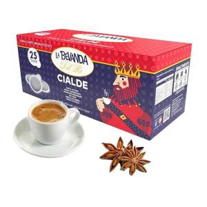 La Bevanda Del Rè Caffè All'Anice  - Box 25 Cialde Ese44 Da 7.5g