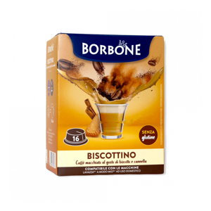 Caffè Borbone Caffè Biscotto E Cannella  Biscottino - 16 Capsule Compatibili A Modo Mio Da 8g