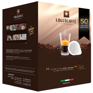 Lollo Caffè - Miscela Nera - Box 50 Cialde Ese44 Da 7.5g
