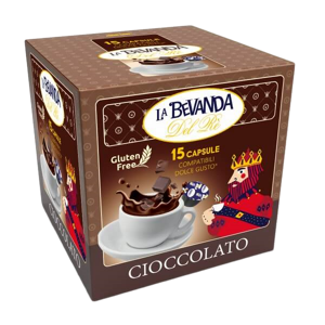 La Bevanda Del Rè Cioccolato  - Box 15 Capsule Compatibili Dolce Gusto Da 16g