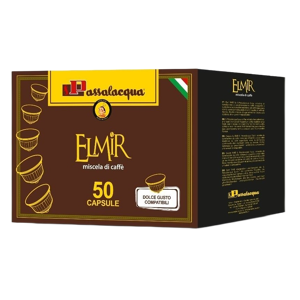 Passalacqua Caffè  Elmir - Gusto Pieno - Box 50 Capsule Compatibili Dolce Gusto Da 5.5g