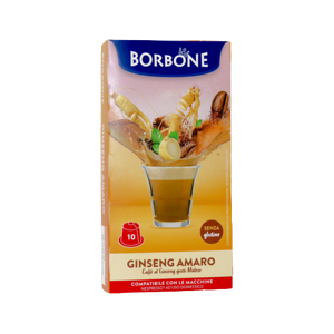 Caffè Borbone Ginseng Amaro Gusto Malese  - 10 Capsule Compatibili Nespresso Da 5g