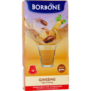 Caffè Borbone Ginseng  - 10 Capsule Compatibili Nespresso Da 6.5g