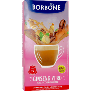 caffè borbone ginseng zero  - 10 capsule compatibili nespresso da 5g