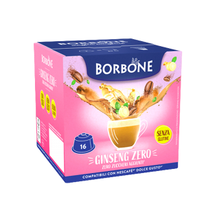 Caffè Borbone Ginseng Zero  - 16 Capsule Compatibili Dolce Gusto Da 11g