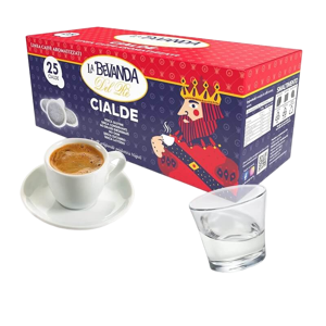 La Bevanda Del Rè Caffè Alla Grappa  - Box 25 Cialde Ese44 Da 7.5g