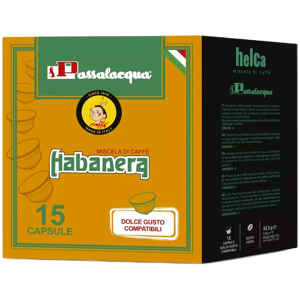 Passalacqua Caffè  Habanera - Gusto Tondo - Box 15 Capsule Compatibili Dolce Gusto Da 5.5g