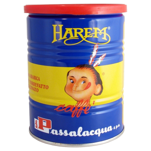 Passalacqua Caffè  Harem - Gusto Unico - 100% Arabica - Lattina 250g Macinato